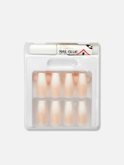 Faux Ongles|Primark PS... Faux Ongles Brillants Stiletto Effet Dégradé Nude