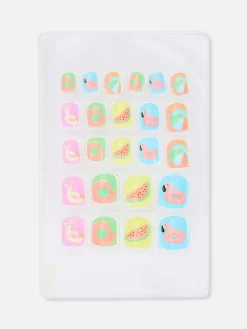 Faux Ongles|Primark PS... Mini Faux Ongles Graphiques Rose