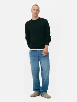 Pulls Et Gilets|Primark Pull à Col Ras-du-cou En Point De Panier Tressé Noir