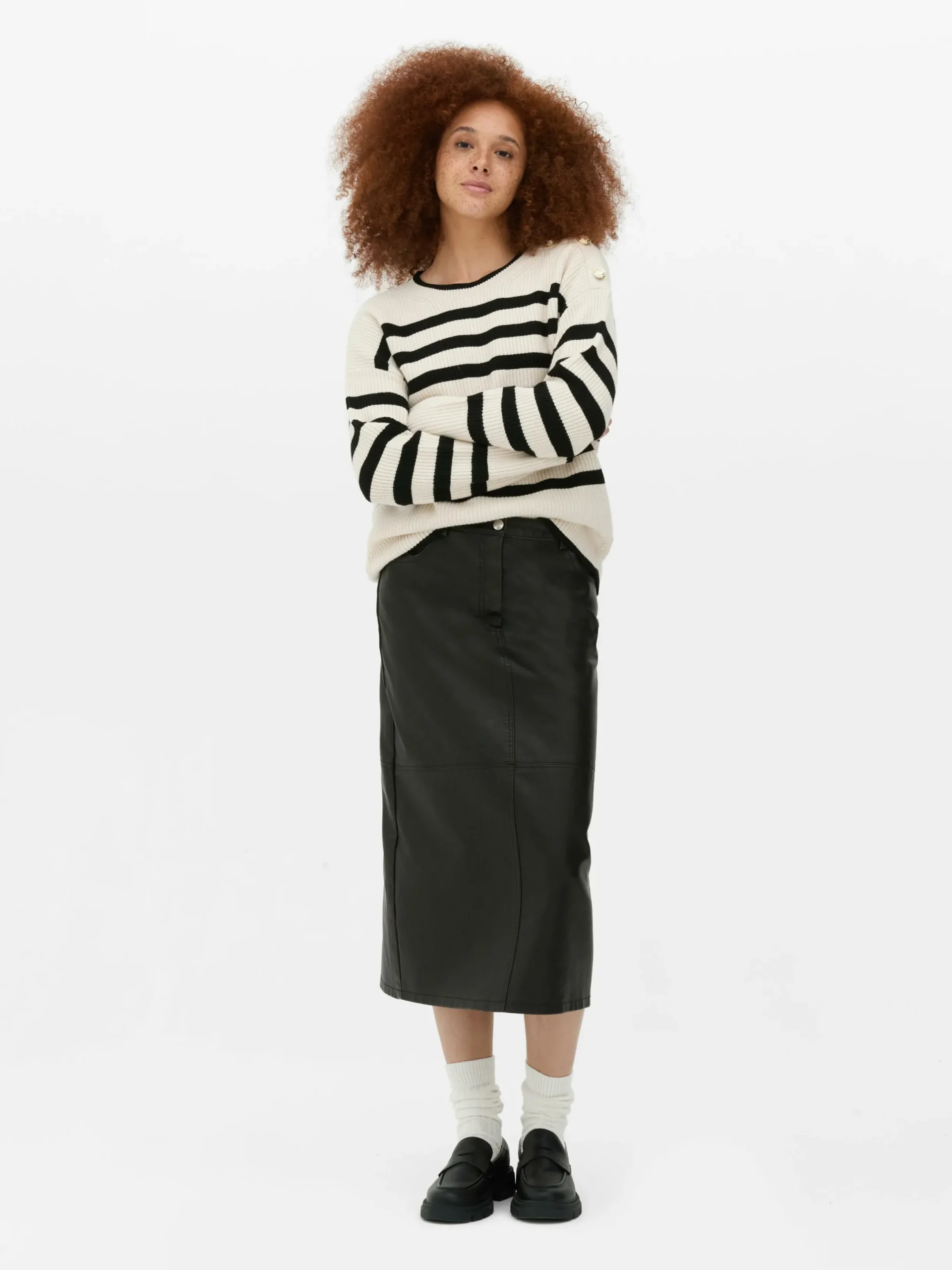 Pulls Et Gilets|Primark Pull à Col Ras-du-cou Et à Boutons Beige