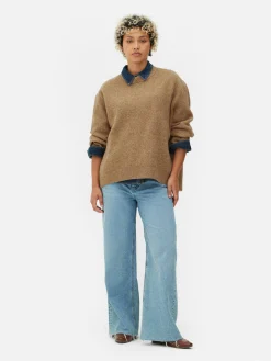 Pulls Et Gilets|Primark Pull à Col Ras-du-cou Oversize Camel