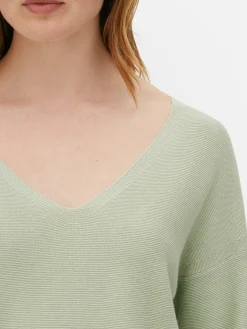Pulls Et Gilets|Primark Pull à Manches Longues Et Col Bateau Vert menthe