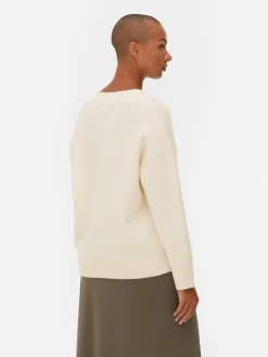 Pulls Et Gilets|Primark Pull Col V Ivoire