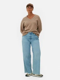 Pulls Et Gilets|Primark Pull Col V Beige