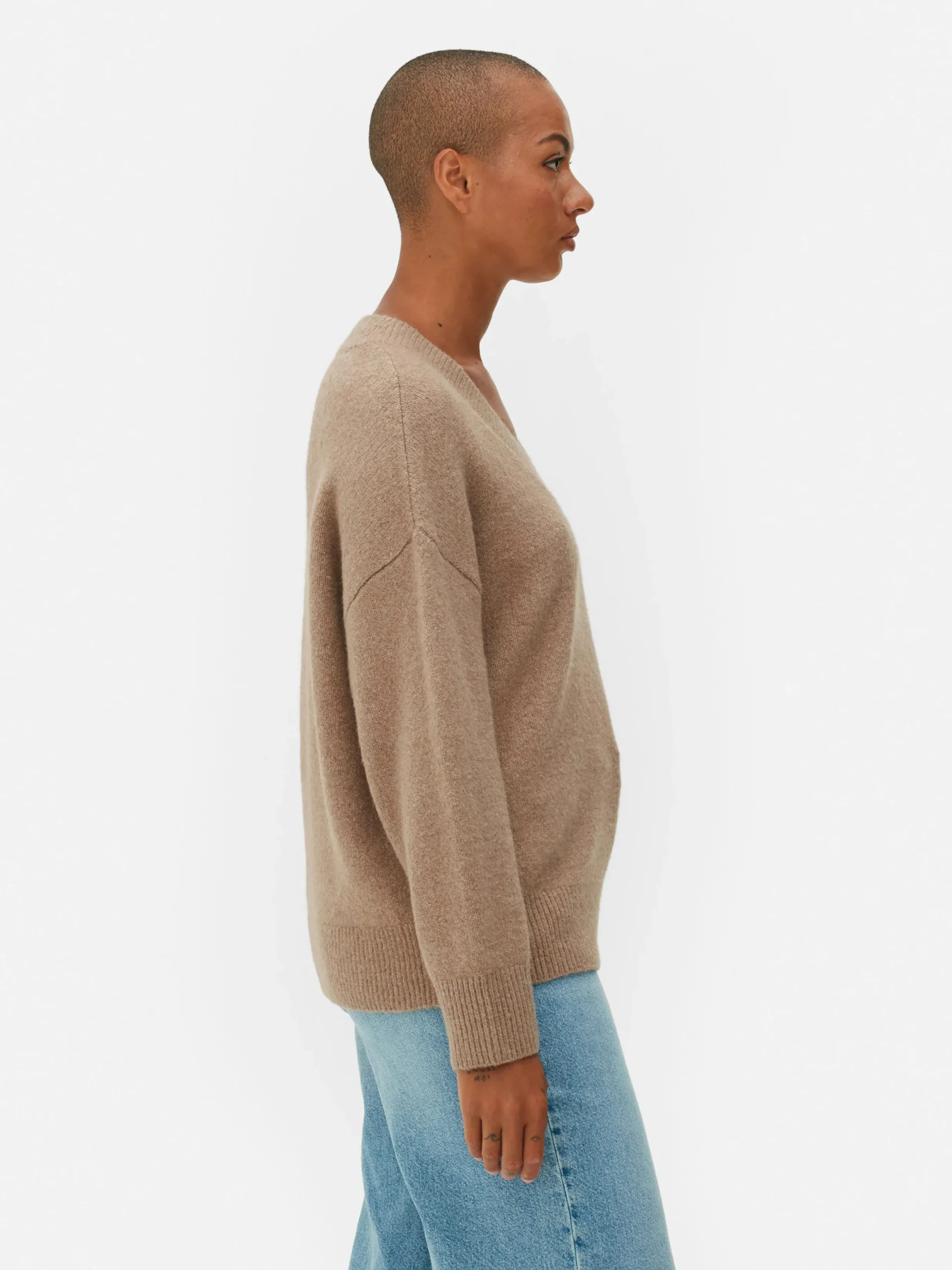 Pulls Et Gilets|Primark Pull Col V Beige