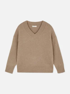 Pulls Et Gilets|Primark Pull Col V Beige