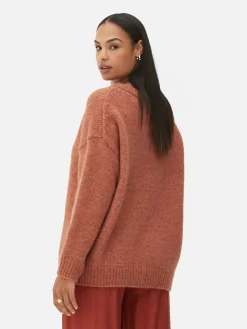 Pulls Et Gilets|Primark Pull Coupe Regular à Col En V Terracotta