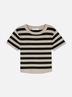 Pulls Et Gilets|Primark Pull Court à Manches Courtes Naturel