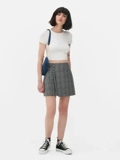 Pulls Et Gilets|Primark Pull Court à Manches Courtes Blanc