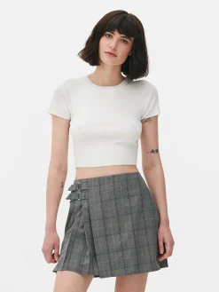 Pulls Et Gilets|Primark Pull Court à Manches Courtes Blanc