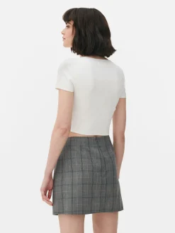 Pulls Et Gilets|Primark Pull Court à Manches Courtes Blanc