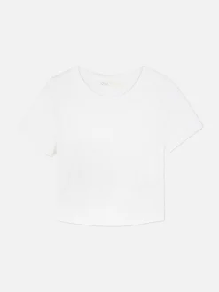 Pulls Et Gilets|Primark Pull Court à Manches Courtes Blanc