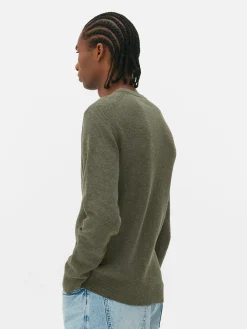 Pulls Et Gilets|Primark Pull Côtelé à Col Ras-du-cou Vert