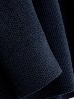 Pulls Et Gilets|Primark Pull Côtelé à Col Ras-du-cou Bleu marine