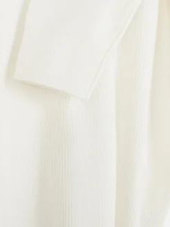 Pulls Et Gilets|Primark Pull Côtelé à Col Ras-du-cou Écru