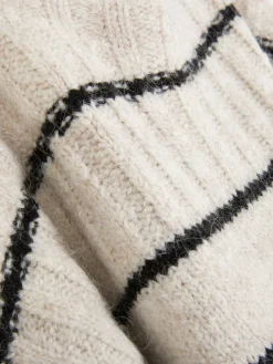 Pulls Et Gilets|Primark Pull Droit à Rayures Beige