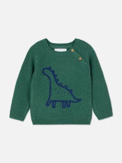 Pulls Et Gilets|Primark Pull En Maille à Motif Dinosaure Vert