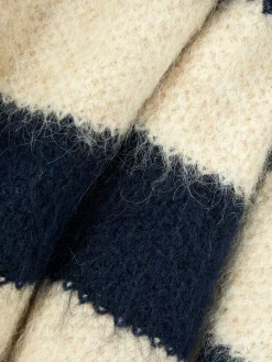 Pulls Et Gilets|Primark Pull En Maille Duveteuse à Rayures Rita Ora Bleu marine