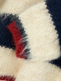 Pulls Et Gilets|Primark Pull En Maille Duveteuse à Rayures Rita Ora Bleu marine