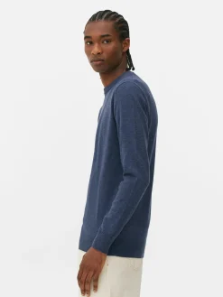 Pulls Et Gilets|Primark Pull En Maille Fine à Col Ras-du-cou Bleu