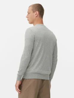 Pulls Et Gilets|Primark Pull En Maille Fine à Col Ras-du-cou Gris