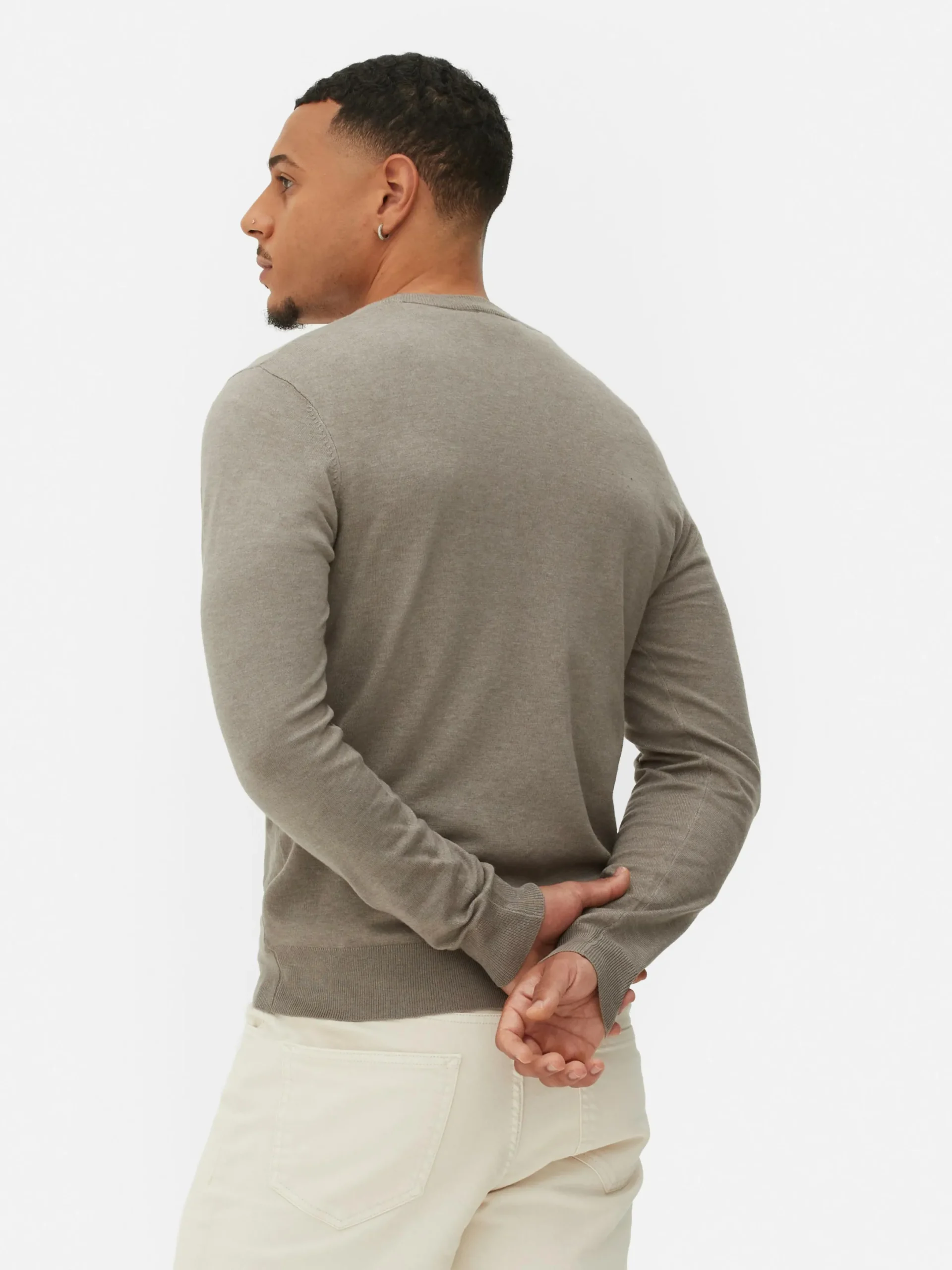 Pulls Et Gilets|Primark Pull En Maille Fine à Col Ras-du-cou Naturel