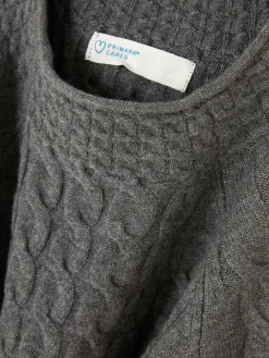 Pulls Et Gilets|Primark Pull En Maille Torsadée à Col Montant Gris foncé