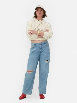 Pulls Et Gilets|Primark Pull En Maille Torsadée Ajourée Rita Ora Ivoire