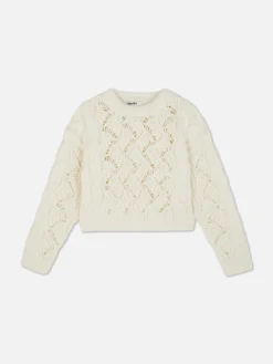 Pulls Et Gilets|Primark Pull En Maille Torsadée Ajourée Rita Ora Ivoire