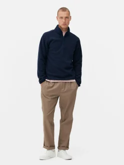 Pulls Et Gilets|Sweats À Capuche Et Sweat-Shirts|Primark Pull En Molleton à Col Zippé Bleu marine