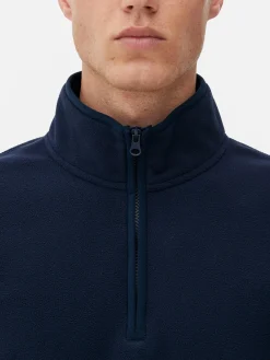 Pulls Et Gilets|Sweats À Capuche Et Sweat-Shirts|Primark Pull En Molleton à Col Zippé Bleu marine