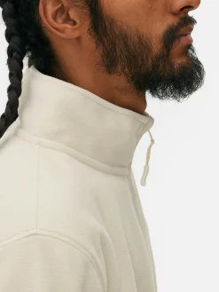 Pulls Et Gilets|Sweats À Capuche Et Sweat-Shirts|Primark Pull En Molleton à Col Zippé Écru