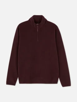 Pulls Et Gilets|Sweats À Capuche Et Sweat-Shirts|Primark Pull En Molleton à Col Zippé Bordeaux