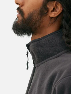 Pulls Et Gilets|Sweats À Capuche Et Sweat-Shirts|Primark Pull En Molleton à Col Zippé Anthracite