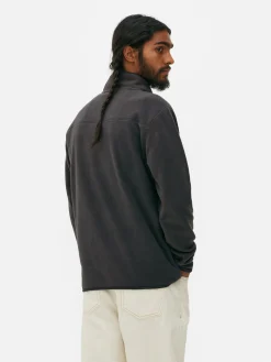 Pulls Et Gilets|Sweats À Capuche Et Sweat-Shirts|Primark Pull En Molleton à Col Zippé Anthracite