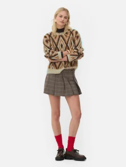 Pulls Et Gilets|Primark Pull En Tricot à Motif Losange Rita Ora Marron