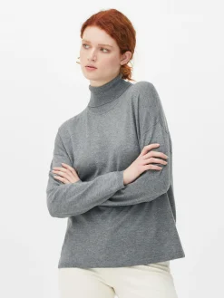 Pulls Et Gilets|Primark Pull Fine Maille à Col Roulé Gris chiné