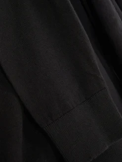 Pulls Et Gilets|Primark Pull Polo à Manches Longues Noir