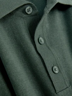 Pulls Et Gilets|Primark Pull Polo à Manches Longues Vert