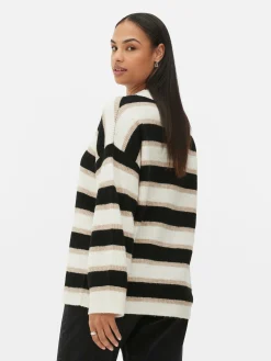 Pulls Et Gilets|Primark Pull Tricoté Avec Manches à Revers Beige