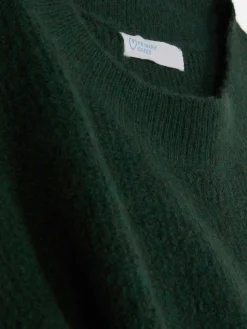 Pulls Et Gilets|Primark Pull Tricoté Avec Manches à Revers Vert foncé