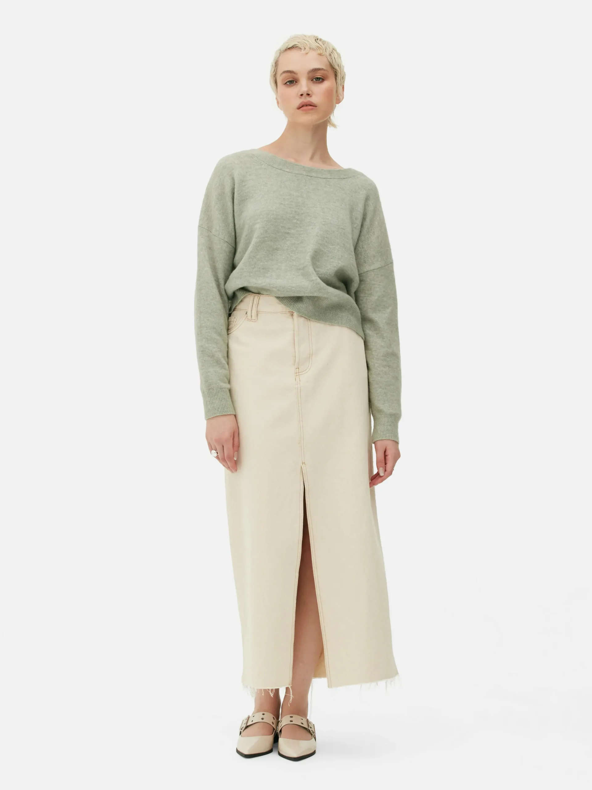 Pulls Et Gilets|Primark Pull Tricoté Avec Nœud Dans Le Dos Vert