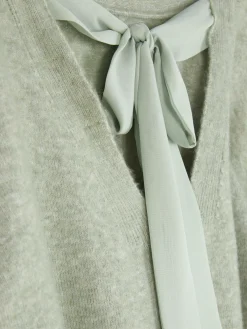 Pulls Et Gilets|Primark Pull Tricoté Avec Nœud Dans Le Dos Vert