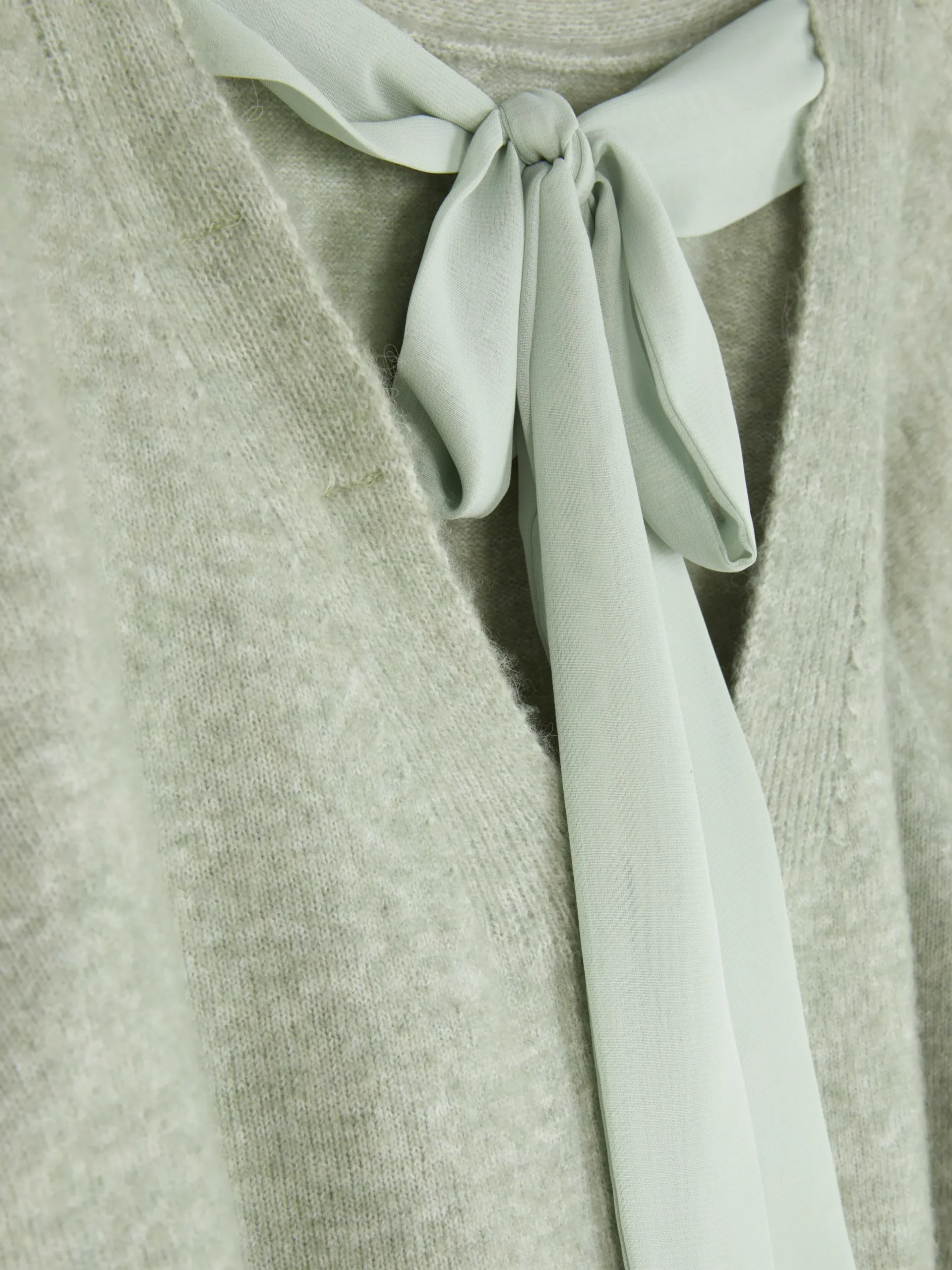 Pulls Et Gilets|Primark Pull Tricoté Avec Nœud Dans Le Dos Vert