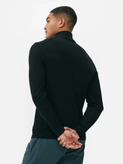 Pulls Et Gilets|Primark Pull Tricoté Semi-zippé Noir