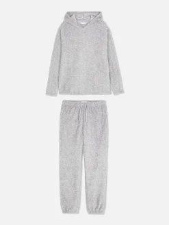 Pyjamas|Primark Pyjama à Capuche En Molleton Gris