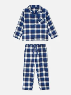 Pyjamas Et Vêtements De Nuit|Primark Pyjama à Carreaux Bleu marine