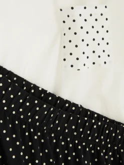 Ensembles Pyjamas|Primark Pyjama à Manches Courtes Blanc/Noir