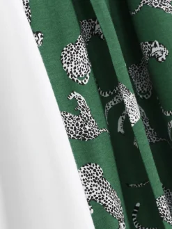 Ensembles Pyjamas|Primark Pyjama à Manches Courtes En Jersey Imprimé Vert