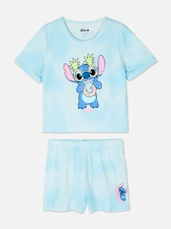 Pyjamas Et Vêtements De Nuit|Primark Pyjama à Manches Courtes Tie Dye Disney Lilo & Stitch Multicolore